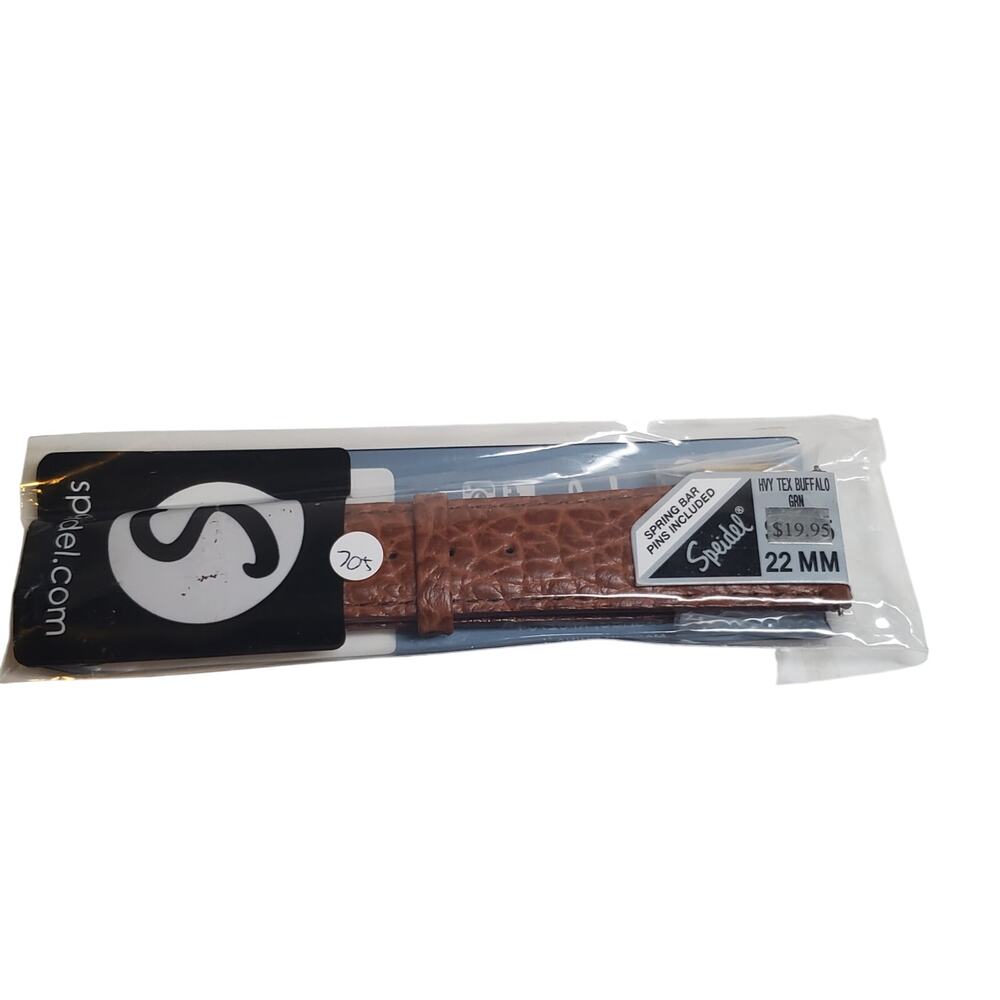 Speidel Watch Band - Heavy Tex Buffalo Grain Leather - HNY 22mm 602-921